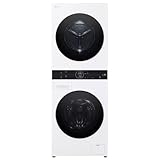 24 Inch Smart Electric Wash Tower with 2.4 cu. ft. Washer Capacity, 4.2 cu. ft. Dryer Capacity, Energy Star Certified, AI DD, Dual Inverter Heat Pump Dryer, ThinQ Technology