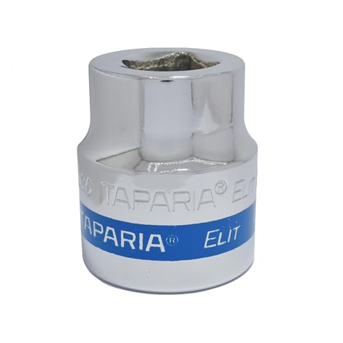 Image of TAPARIA Socket made of Chrome Vanadium Steel 6 Point Deep /Long Socket (Silver), C36 of 3 /4 inch (19mm) Square drive size, Suitable for Automobile, Industrial, Fabrication, Professional & Home Use