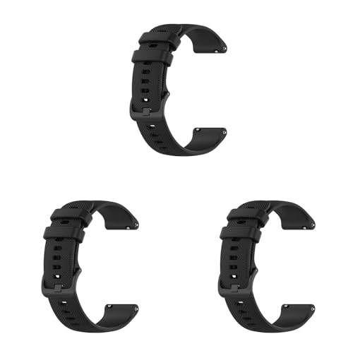 3 pulseras compatibles con Garmin Forerunner 265S pulseras, 18 mm, deportivas, impermeables, de repuesto, de silicona, para Garmin Forerunner 265S