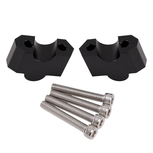 Élévateurs de guidon noirs CNC pour Kawasaki Z1000 de 2003 à 2009
