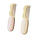 renvena 2Pcs Mini Pet Grooming Comb Foldable Stainless Steel Fine Teeth Comb for Cat Dog Facial Eye Portable Shedding Brush Pink Yellow One Size