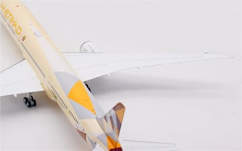 Modelo de avión de simulación Boeing B787-10 Etihad decoración elegante para despacho y salón 5