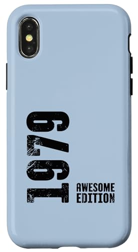 Coque pour iPhone X/XS 46 Years 46th Birthday Old Man Woman 1979