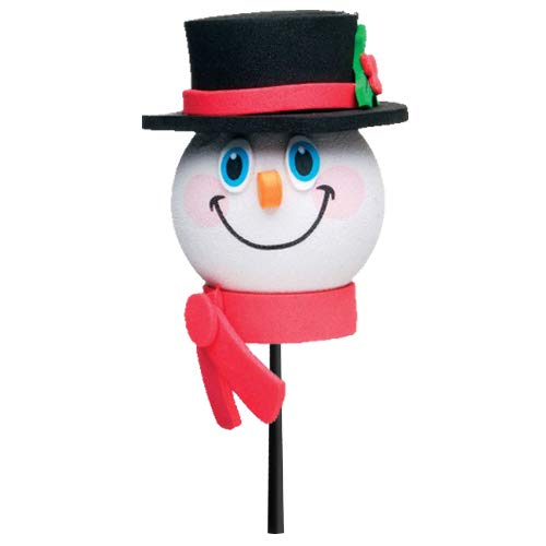 Tenna Tops Frosty Snowman Black Hat Car Decor Antenna Topper Auto Accessory