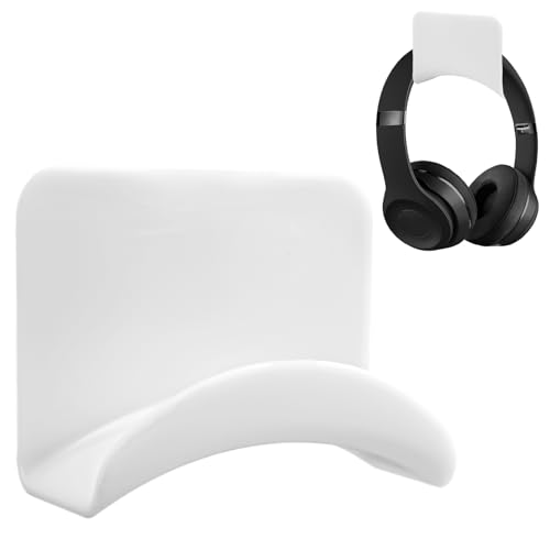 RRICHH Soporte Auriculares Universal Soporte Percha de Silicona para Auriculares Pared Soporte para Cascos Multiusos Gancho Adhesivo Auriculares de Juegos para Escritorio, Pared, Vidrio, Metal