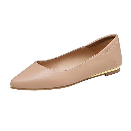 La Mejor review de Zapatos camarero de esta semana. 34 Dream Pairs Zapatos Planos para Mujer, c?Modos y Puntiagudos, para Ballet y Trabajo, Zapatos Planos, Piel y Poliuretano., 7.5 US
