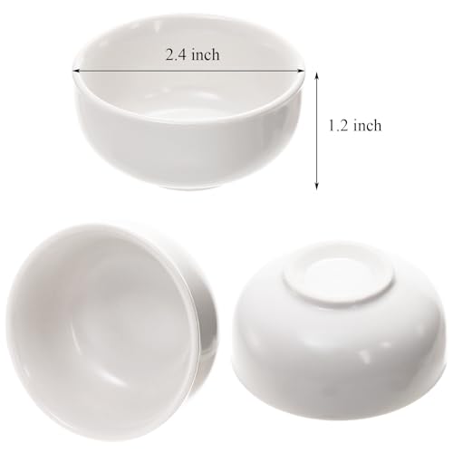 Foraineam Ceramic Sake Tea Cups Set of 12, Premium White Pottery Asia Japanese Teacups, 1.5 Ounces / 45ml Tiny Sake Cup Set Kungfu Style Tea Accessories with Handcraft Gift Box Packaging