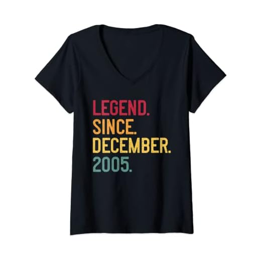 Mujer Leyenda desde diciembre de 2005 Regalo de cumpleaños 16 años Camiseta Cuello V