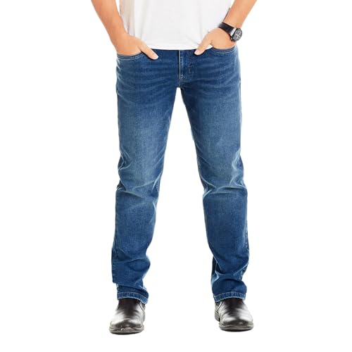 The Perfect Jean TPJ Mens Athletic Fit Jeans OG Stretch (Admiral - Med Blue, 32x32)