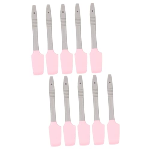 Housoutil 10 Pcs Apply Wax Spatula Wax Applicator Sticks Silicone Lip Applicator Cosmetic Beauty Spatula Beauty Massage Stick Face Massage Wand Mini Jar Care Hair Removal Stick, 19x3.5cmx2pcs