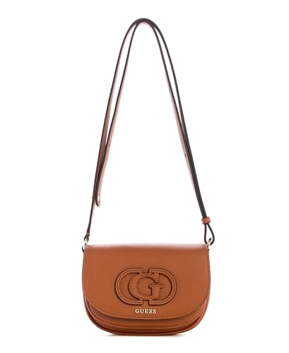 GUESS Calebra Mini aba transversal conversível, Conhaque, One Size