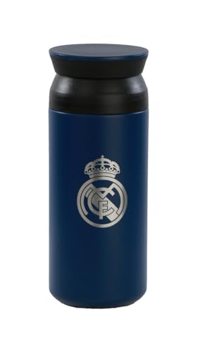 KINETICO SPAIN S.L.U. Real Madrid 3. Team 24/25 Thermobecher, Edelstahl, doppelte Isolierung, 12 Stunden Heißgetränk und 24 Stunden Kaltgetränke, 350 ml, 6,8 x 17,2 cm, grau, M, Casual