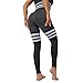 XKUN Pantaloni da Yoga Leggings in Nylon Senza Cuciture A Strisce Leggins A Vita Alta Pantaloni Yoga Leggins Push Up Sport Tight Tight Lift Bottino Palestra Fitness