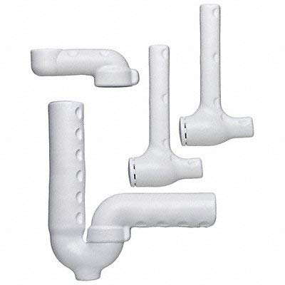 P-Trap Pipe Cover, White, PVC