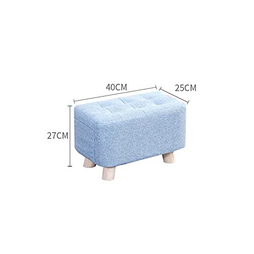 Banc de rangement pour chaussures compact, ottoman vert pour petit espace