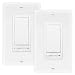 Maxxima 3-Way/Single Pole Decorative LED Slide Dimmer Rocker Switch Electrical light Switch 600 Watt max, LED Compatible, Wall Plate Included (2 Pack)