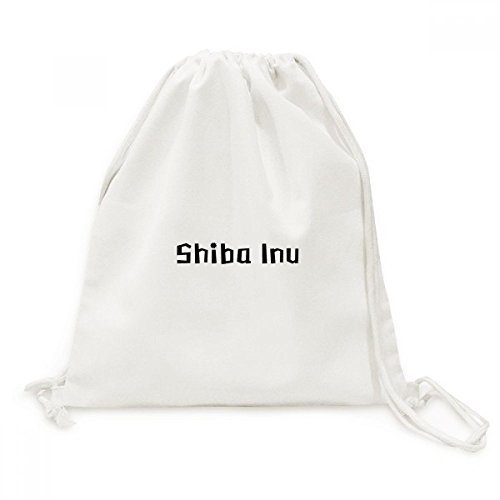 Sac à dos à cordons Shiba Inu toile sac voyage DIYthinker