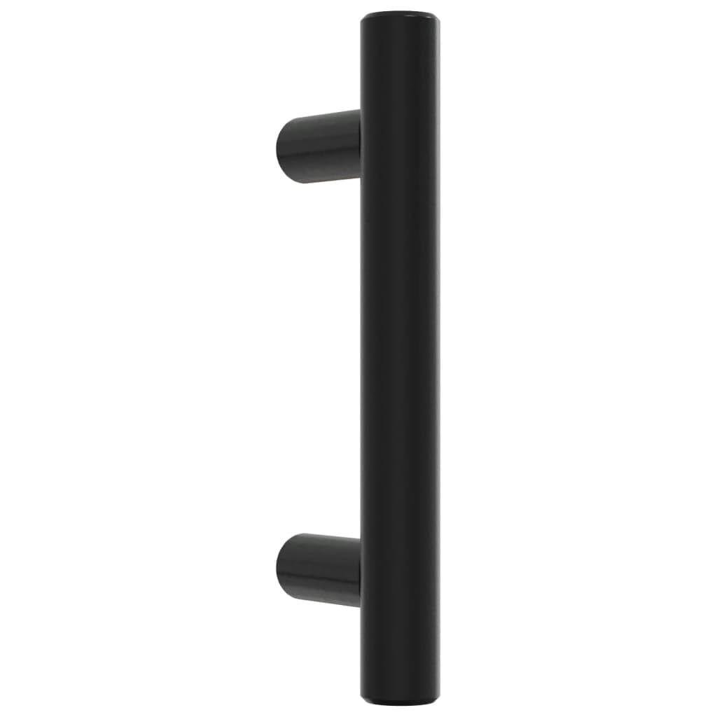 20 maniglie per mobili, colore nero, distanza tra i fori 64 mm, moderne maniglie per armadi, in acciaio inox verniciato a polvere, maniglie a T per mobili da cucina, cassetti e cassettiere