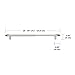 Umbra Twilight Curtain Rod Set – Wrap Around Design Ideal for Blackout or Room Darkening Panels, 28 to 48 Inches, Nickel