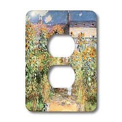Cubierta de 2 enchufes para salón con paisaje de Monet de 1880