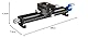 Professionelle Mikroschiene AL6061 CNC-gefrast - 180mm Verfahrweg 0.02mm Präzision 8kg Traglast, 360° Drehplatte, Magnet-Schnellverstellung (SFW-180A)