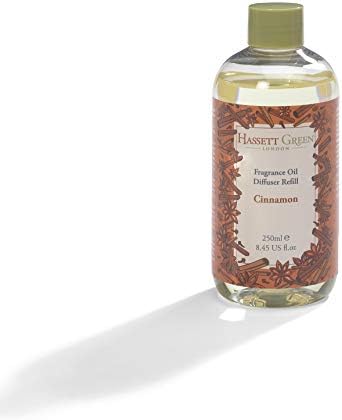 Hassett Green - Cinnamon - Fragrance Oil Reed Diffuser Refill - Larger Size 250ml Bottle