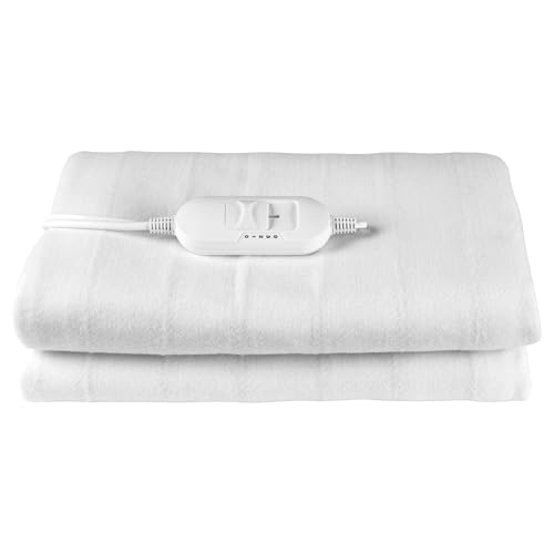 Kleeneze KL3755 Heated Underblanket – For King Beds, Machine Washable Under Bed Cover, 3 Heat Settings, Soft Fabric Electric Blanket, Detachable Controller, Tie Down Design, 80W, 165 x 137cm Kleeneze KL3755 Heated Underblanket – For King Beds, Machine Washable Under Bed Cover, 3 Heat Settings, Soft Fabric Electric Blanket, Detachable Controller, Tie Down Design, 80W, 165 x 137cm