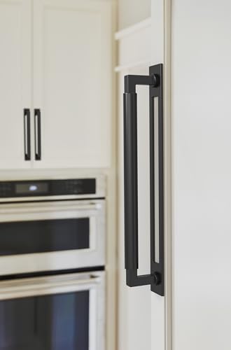 Image of Amerock Medora 12 inch Matte Black Backplate