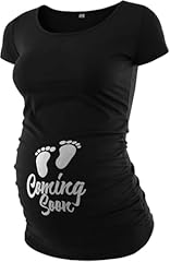 Black Coming Soon Maternity T-shirt