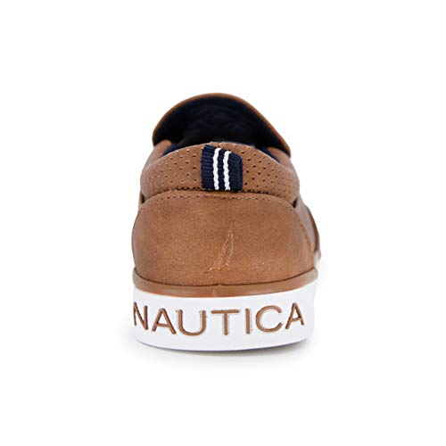 Nautica Kid's Slip-On Casual Shoe Athletic Sneaker Youth-Toddler Akeley Boy Girl Big Kid-Little Kid-Toddler-Bennett-Tan Smooth-1 #TOP3