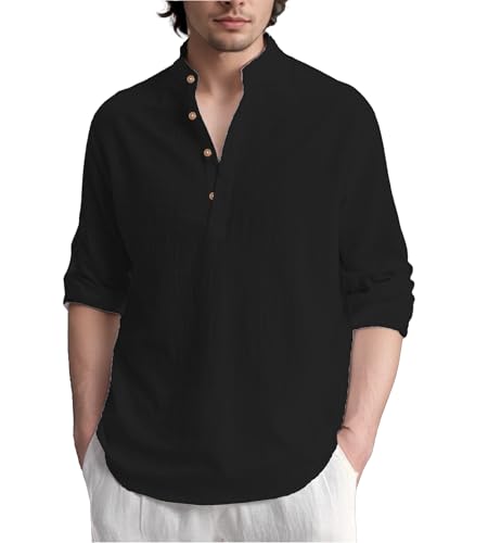 Image of Slim Fit Short Kurta for Men and Boys.(KRT BTN06, Navy Blue)