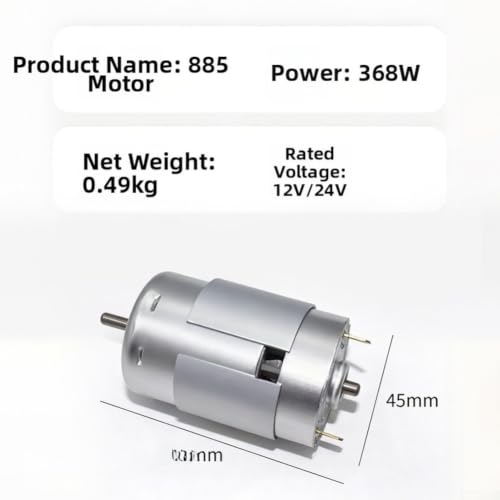 Motor 885 para amoladora angular: soluciona la pérdida de potencia en 24V 6