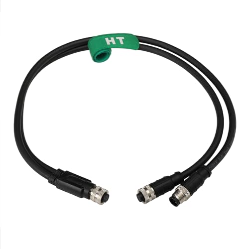 Cable M12 de 8 pines macho a hembra con blindaje IP67 y longitud de 15 m 7