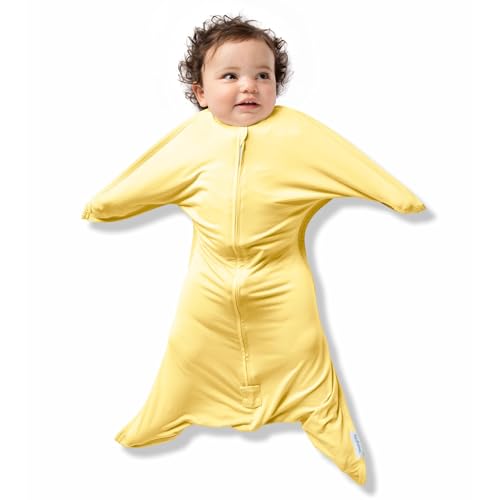 SleepingBaby EverSoft Zipadee-Zip Transitional Swaddle Sack, Viscose from Bamboo, Wearable Blanket with 2-Way Zipper