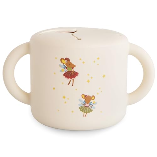 Image of mushie Silicone Snack Cup | Spill Proof Food Container for Toddler and Baby (Fairy Mice)