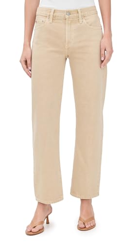 Image of PISTOLA - Lexi Mid Rise, Signature Bowed Straight Jeans - Light Denim Jeans