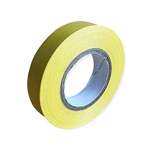 Keephot – 15 mm x 20 m, stark klebendes Elektro-Isolierband aus PVC-Gaffer-Tape – wasserdicht, feuchtigkeitsbeständig, nicht leitend, UV-beständig (1, Yellow)