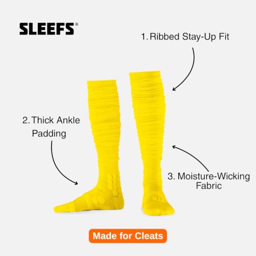 Image of SLEEFS Padded Football Socks for Anti-Blister and Cleat-Ready Fit