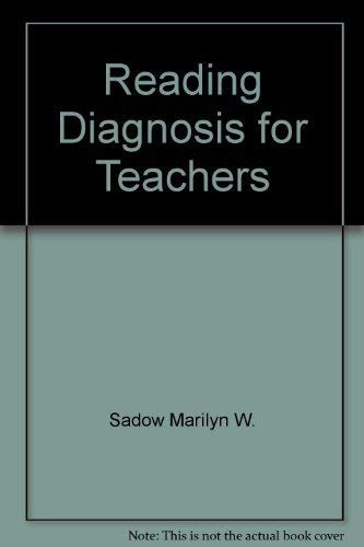 Reading Diagnosis for Teachers 0582285275 Book Cover
