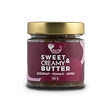 MANTEQUILLA DE CACAHUETE NATURAL, DULCE Y CREMOSA - Nuestra mantequilla para untar es un producto 100 % natural. No contiene ingredientes artificiales ni colorantes añadidos. Comer alimentos naturales promueve una vida sana, la sostenibilidad y la calidad de vida en general.