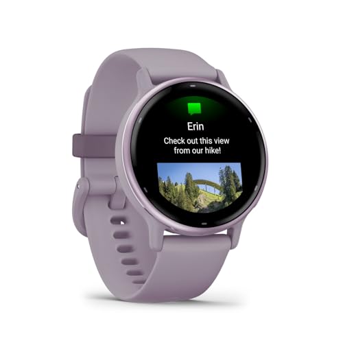 Image of Vivoactive 5, Metallic Orchid Aluminum Bezel with Orchid Case and Silicone