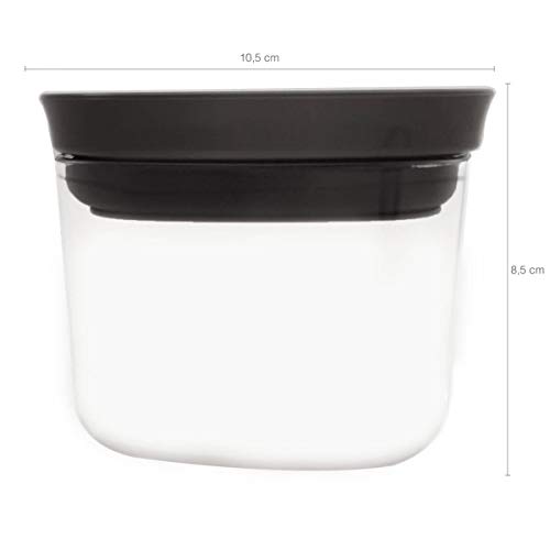 Kit Potes Herméticos 0.45L 1L e 1.5L com Tampa para Alimentos Chumbo, Block, OU