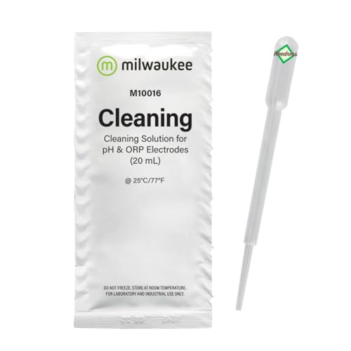 Weedness Elektroden Reinigungslösung 20 ml - pH EC-Messgerät Reinigung Wert Kalibrierlösung Lösung Puffer Set Flüssigkeit Grow Anbau
