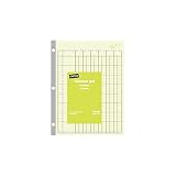 Staples Columnar Pads, 6‑Column Ledger Paper, Green Analysis Accounting Pad, 50 Sheets, 8.5' x...