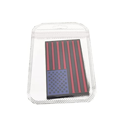 Image of 1Pc American Flag Sticker Decal 3.35 inch Metal Flag Car Stickers Emblem Bumper Stickers Logo for Vehicle Car Fender Side Tailgate USA US Flags Decals for Trucks Motorcycle 3D Badge (Black Blue red)