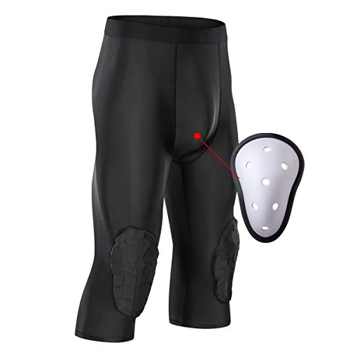 image for DGXINJUN Football Girdles Men's Padded Compression Shorts Training Pan