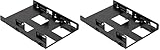 Corsair Dual SSD Mounting Bracket (3.5” Internal Drive Bay to 2.5', Easy Installation) Black (Pack of 2)