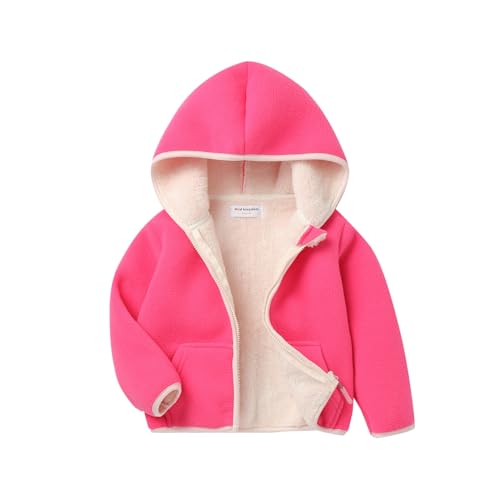 Image of Mud Kingdom Boys Girls Polar Fleece Jacket with Hood Winter Thick Warm Outerwear Funny Cartoon