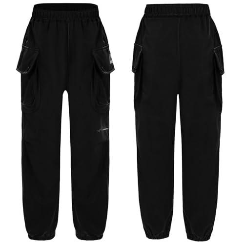 JEYPINMI Casual Joggers Pants for Boys Elastic Waist Sweatpants School Trousers Outdoors Hiking Pants