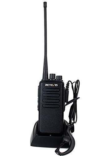 Best Review Retevis RT1 Two Way Radio Long Range High Power for Adult, 16 Channel Emergency Alarm Walkie Talkie 3000mAh Rechargeable 2 Way Radio with Earpiece (1 Pack)